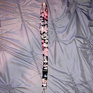 Cute cherry blossom lanyard! 🌸🍒
